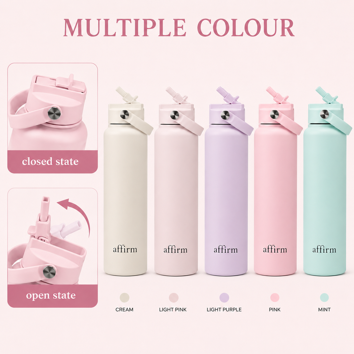 Affirm 700ml Insulated Water Bottle